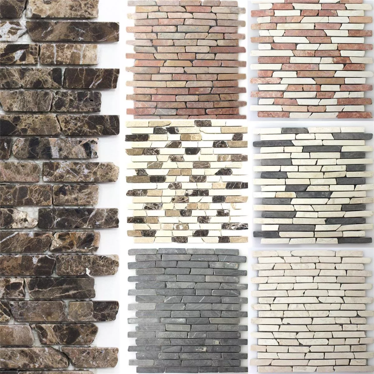 Mozaïektegel Natuursteen Marmer Bali Bricks
