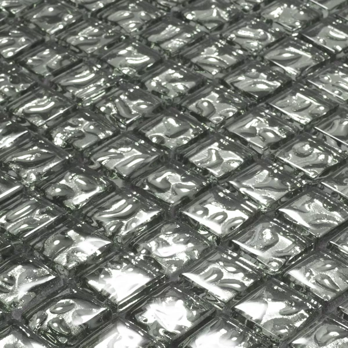 Glasmozaïek Tegels Aquatic Zilver