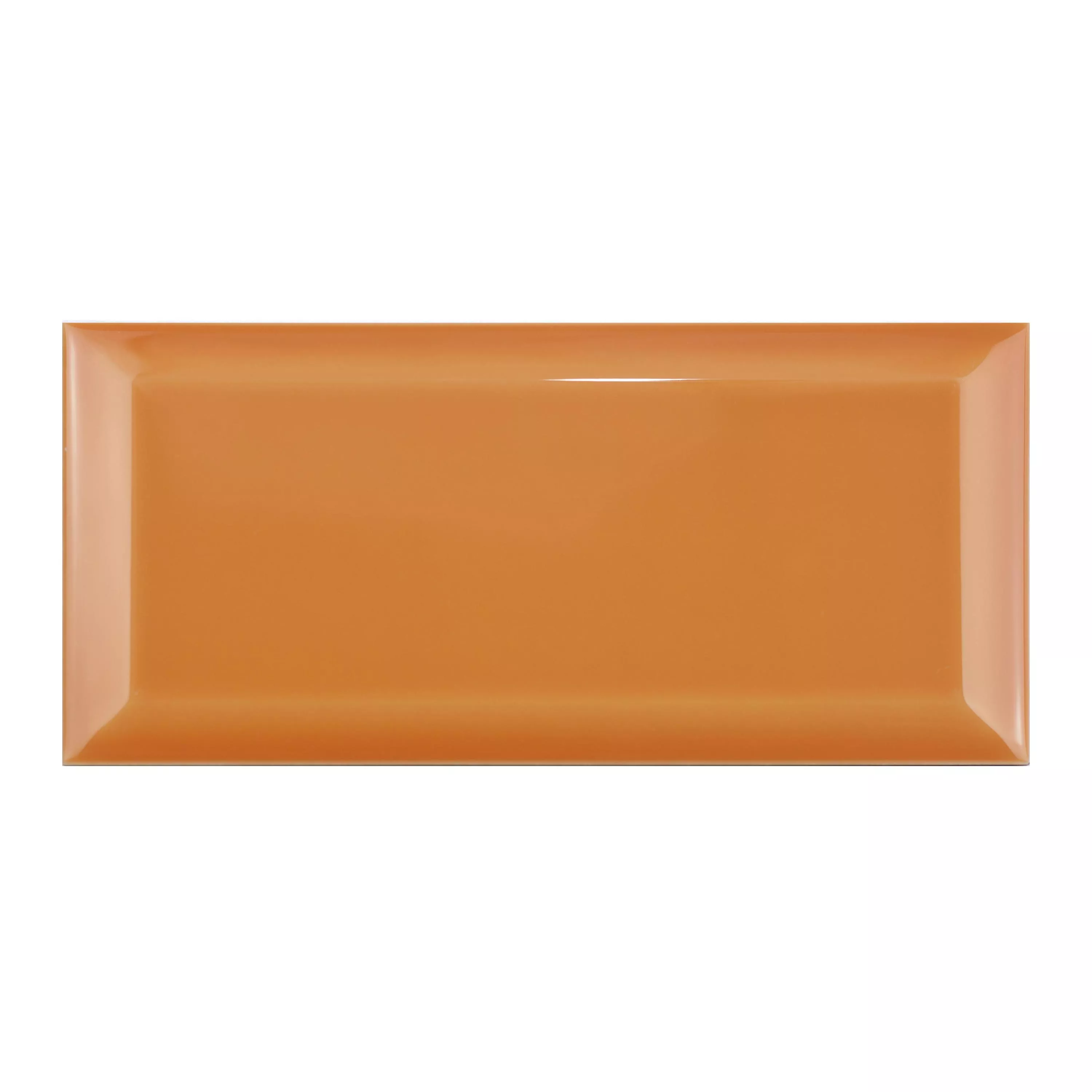 Metro Wandtegels Brasilia Met Facet 7,5x15x0,7cm Naranja Metro Wandtegels Brasilia Met Facet 7,5x15x0,7cm Naranja