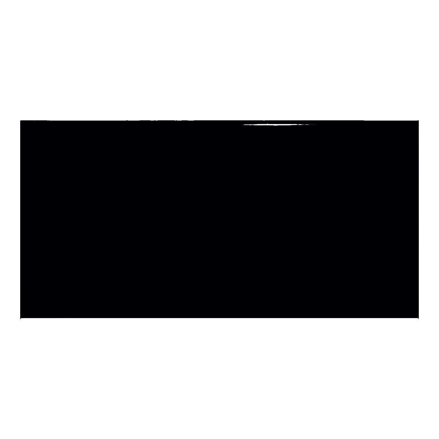 Metro tegel Zwart Glanzend 7,5x15 cm Zonder Facet Vivid Negro