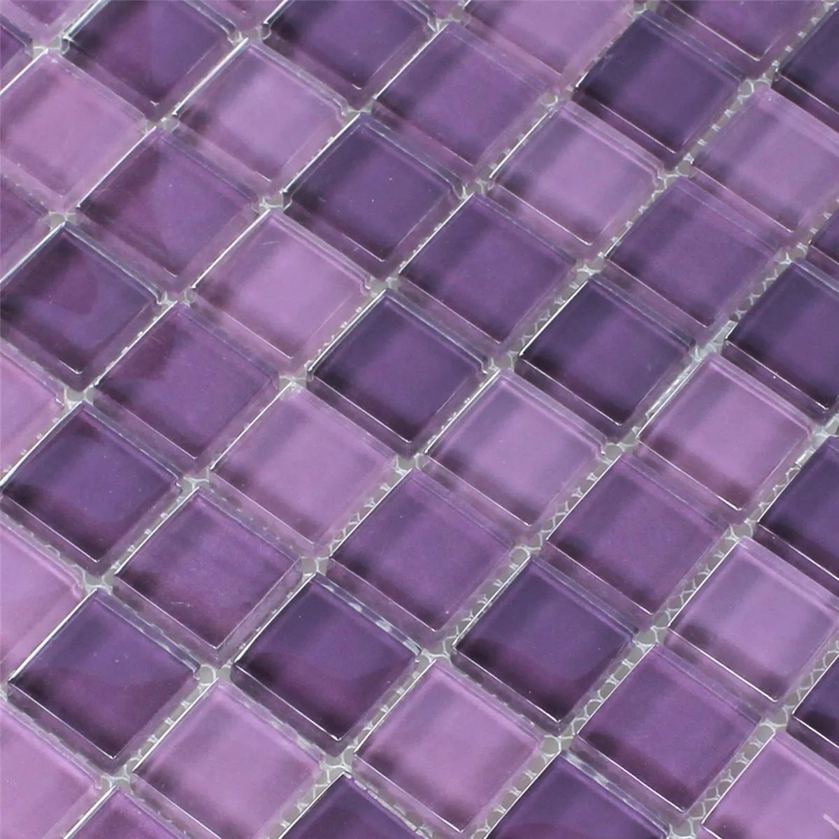 Sample Mozaïektegel Glas Kristal Purper Mix