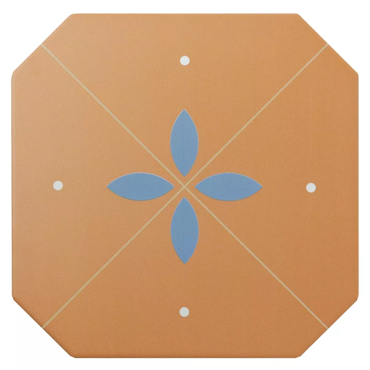 Porselein steengoed Tegels Genexia Decor Oker Octagon 20x20cm