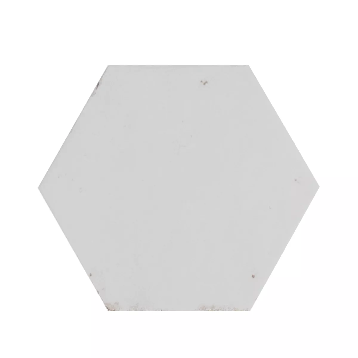 Lorino Weiß Glänzend Sechseck 18,2 x 21 cm