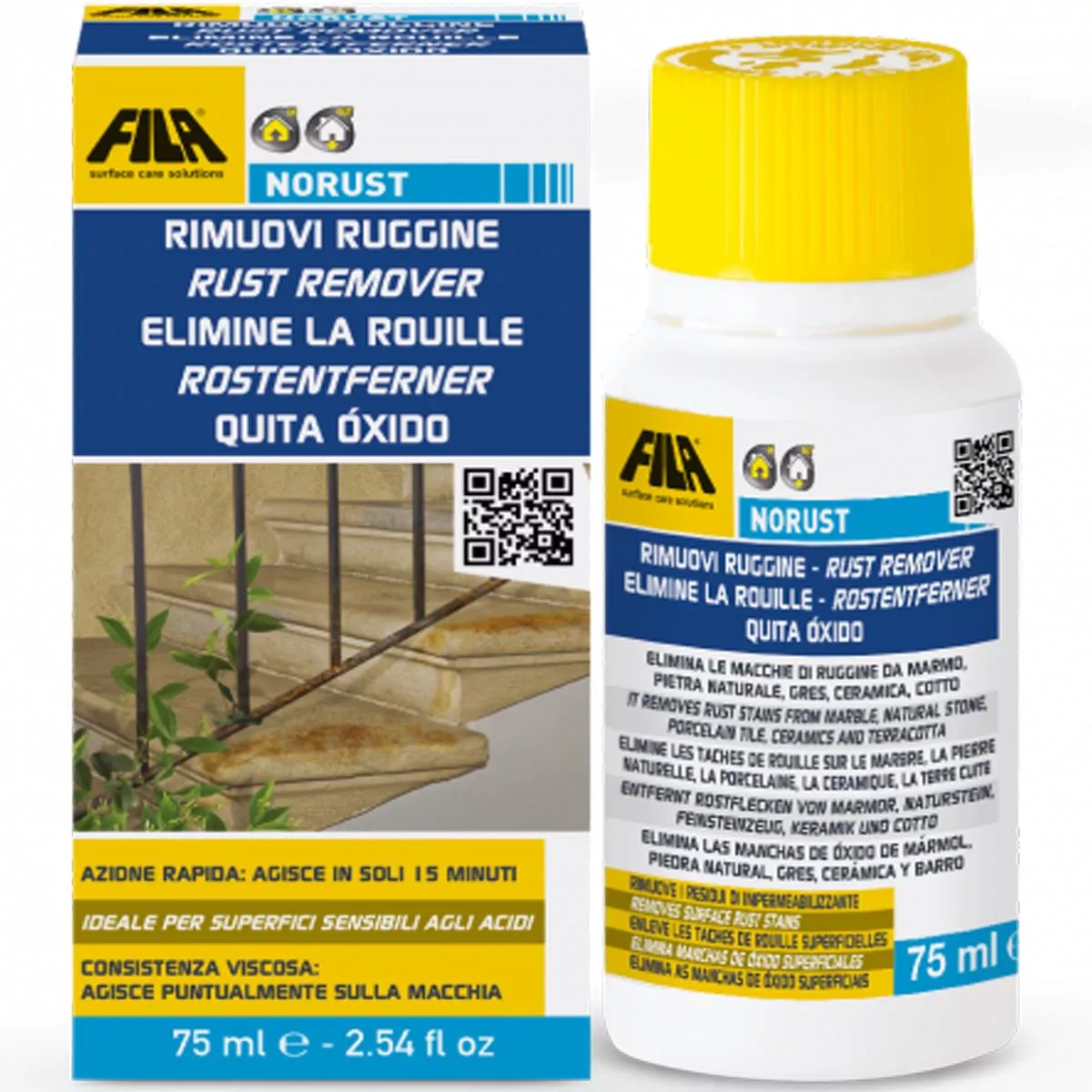 Fila NORUST roestvlekkenverwijderaar 75 ml Fila NORUST roestvlekkenverwijderaar 75 ml