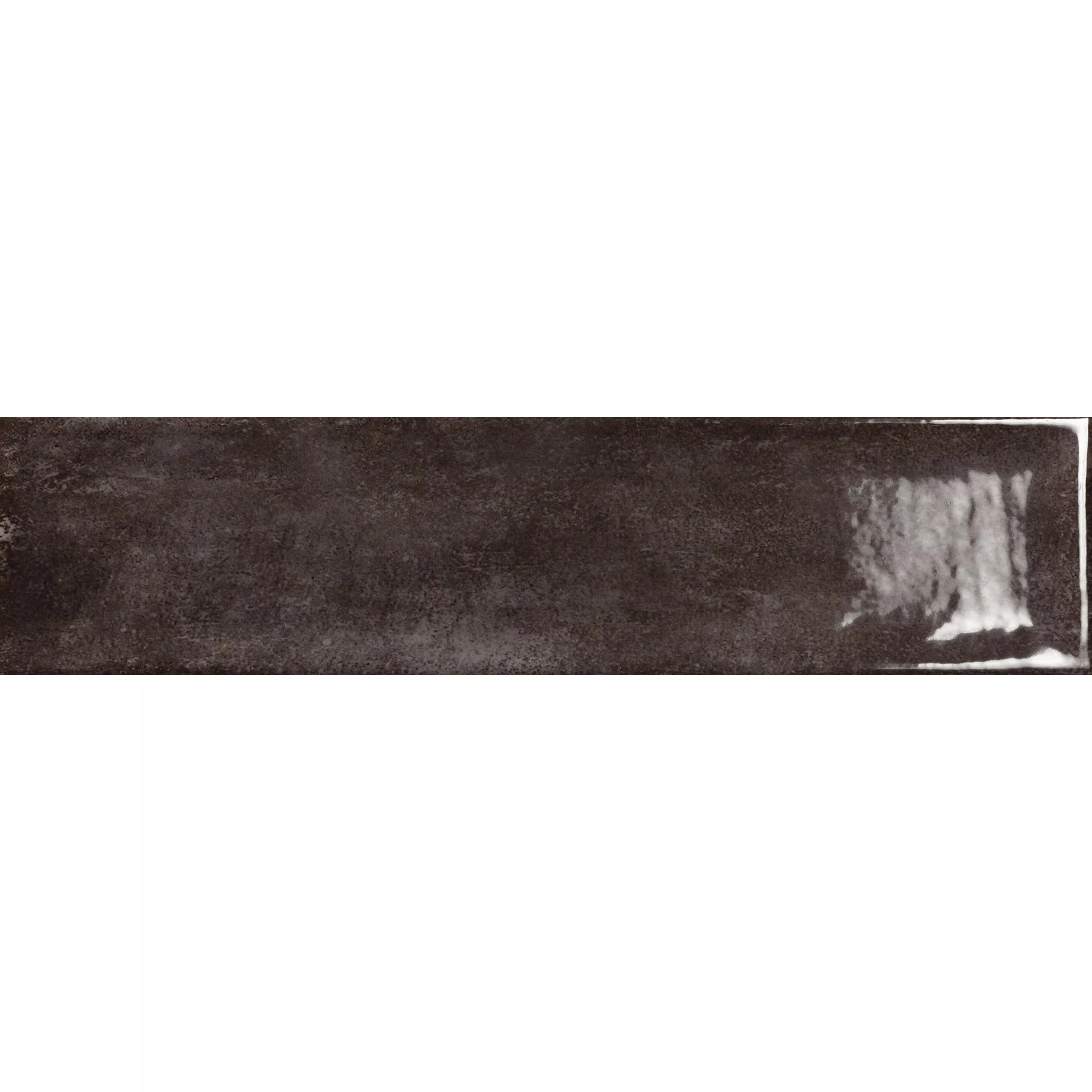 Sample Wandtegels Pascal Glanzend Binnen Met Facet Zwart 7,5x30cm