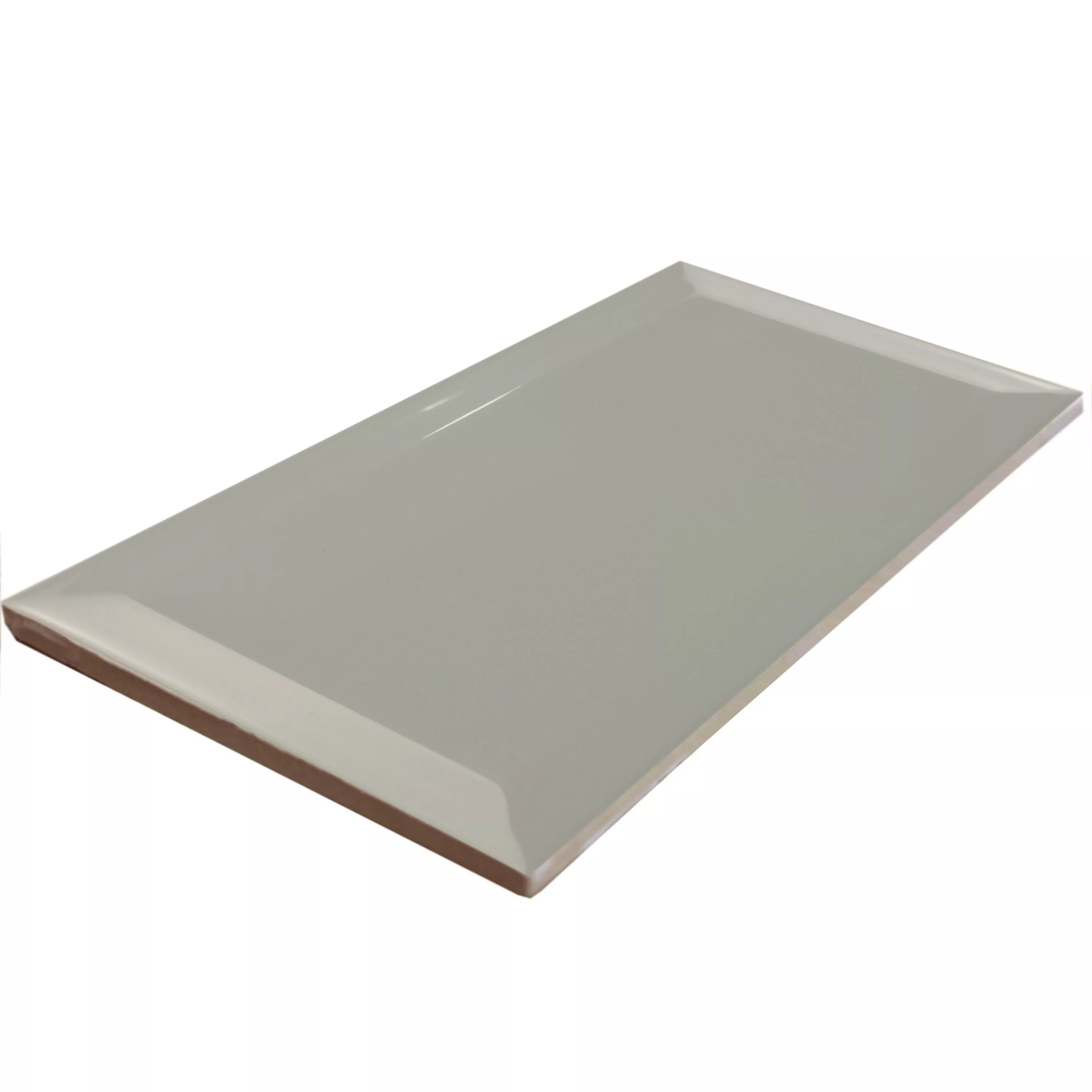 Metro Wandtegels Brussel Met Facet 10x20x0,7cm Pizarra