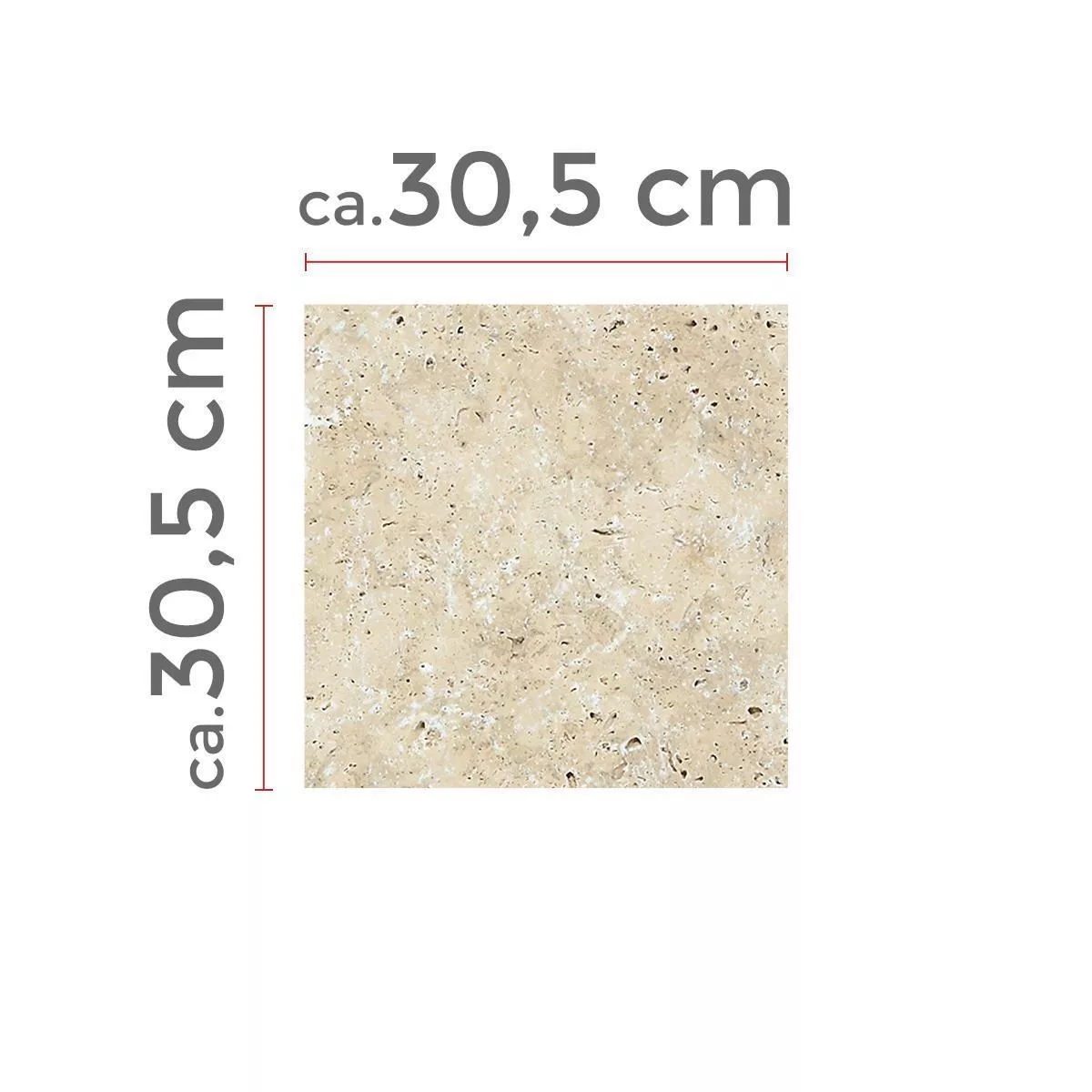 Sample Natursteentegels Travertin Barga Beige 40,6x61cm