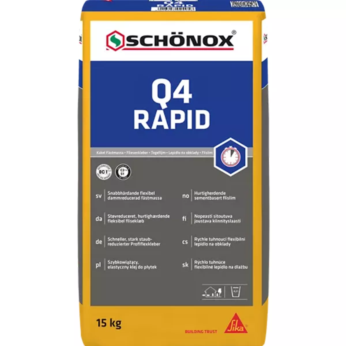 Tegellijm Schönox Q4 RAPID 15 kg