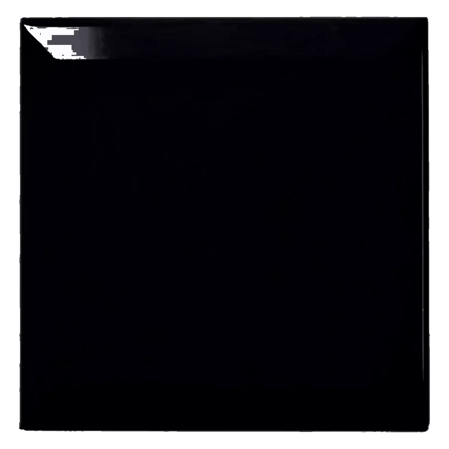 Metro tegel Zwart Glanzend 15x15 cm Met Facet Eris Negro