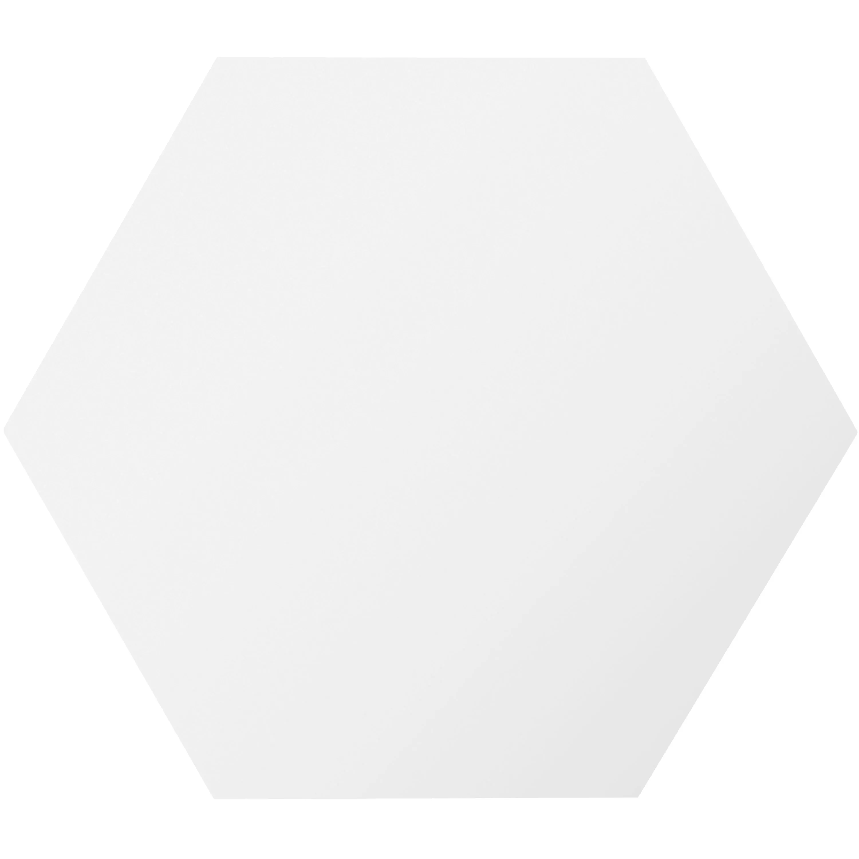 Sample Porselein steengoed Tegels Modena Hexagon Uni Wit Hexagon