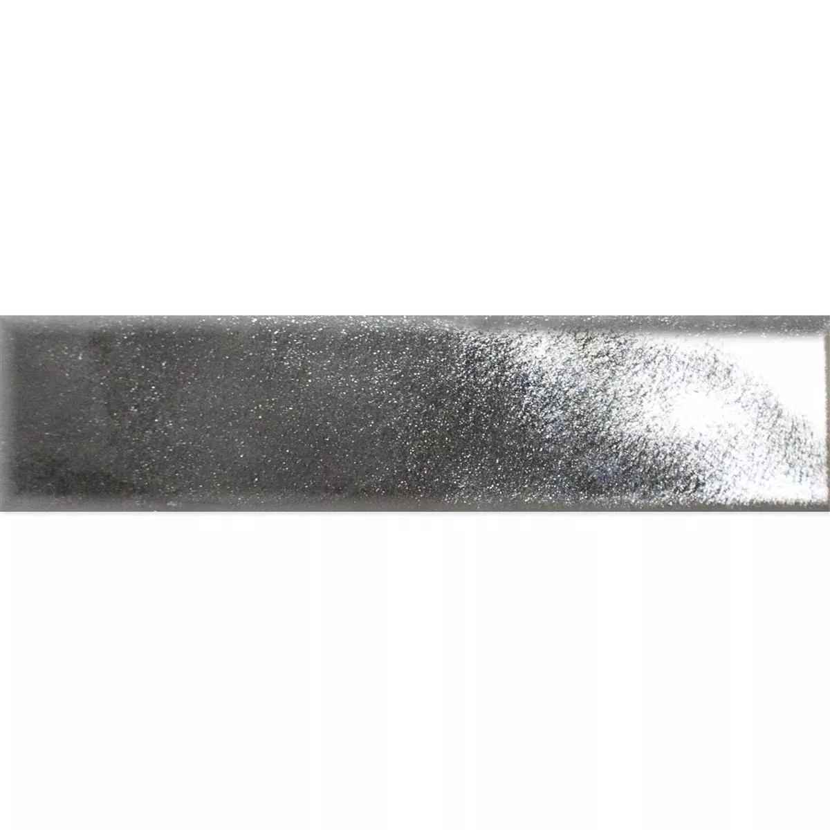 Wandtegels Tamaris Flora Glanzend Gegolfd Zilver 5x25cm  Wandtegels Tamaris Flora Glanzend Gegolfd Zilver 5x25cm