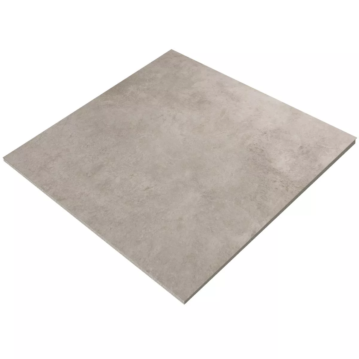 Vloertegels Oyama Metalen Look 60x60cm Lichtgrijs
