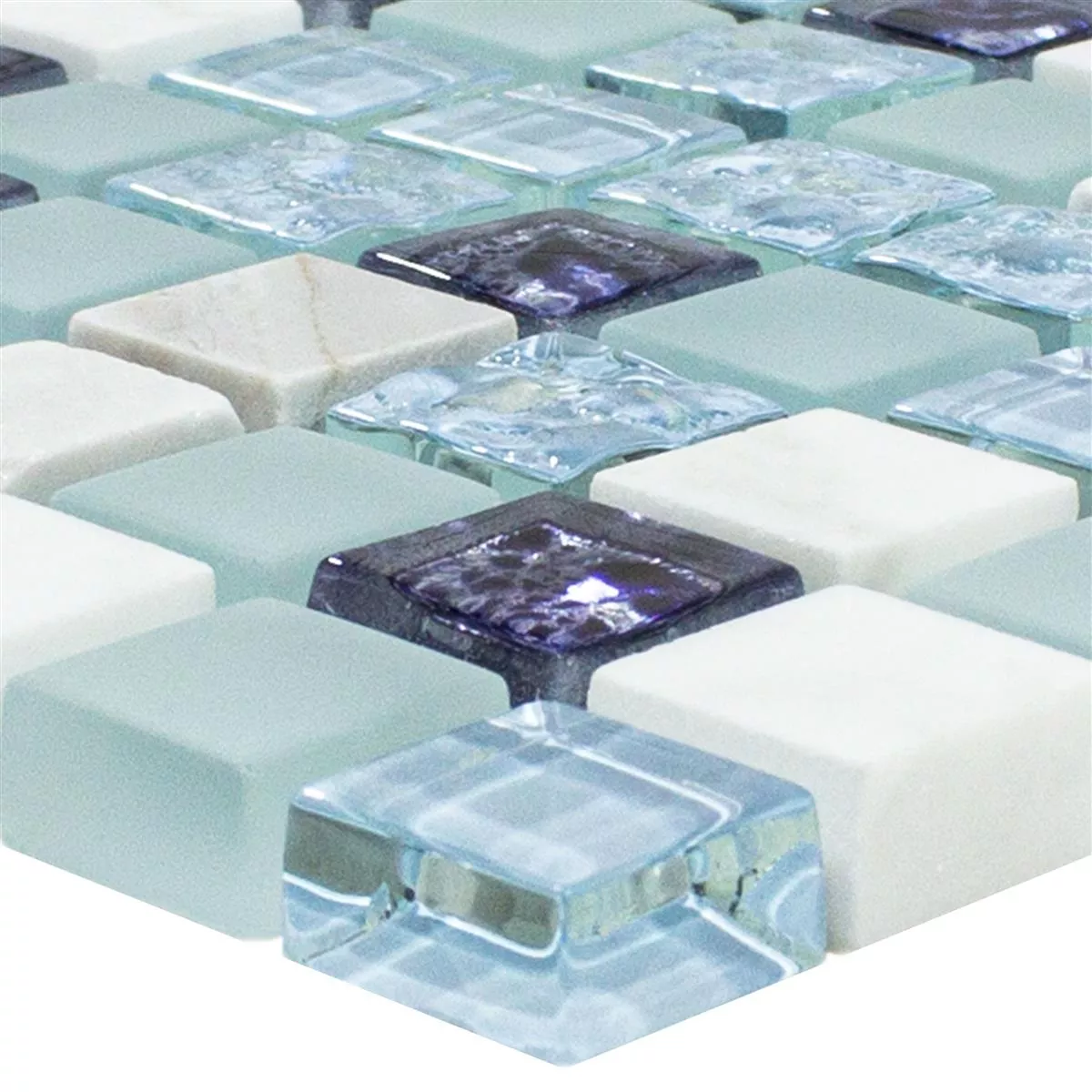 Glasmozaïek Tegels Lexington Glas Material Mix Blauw
