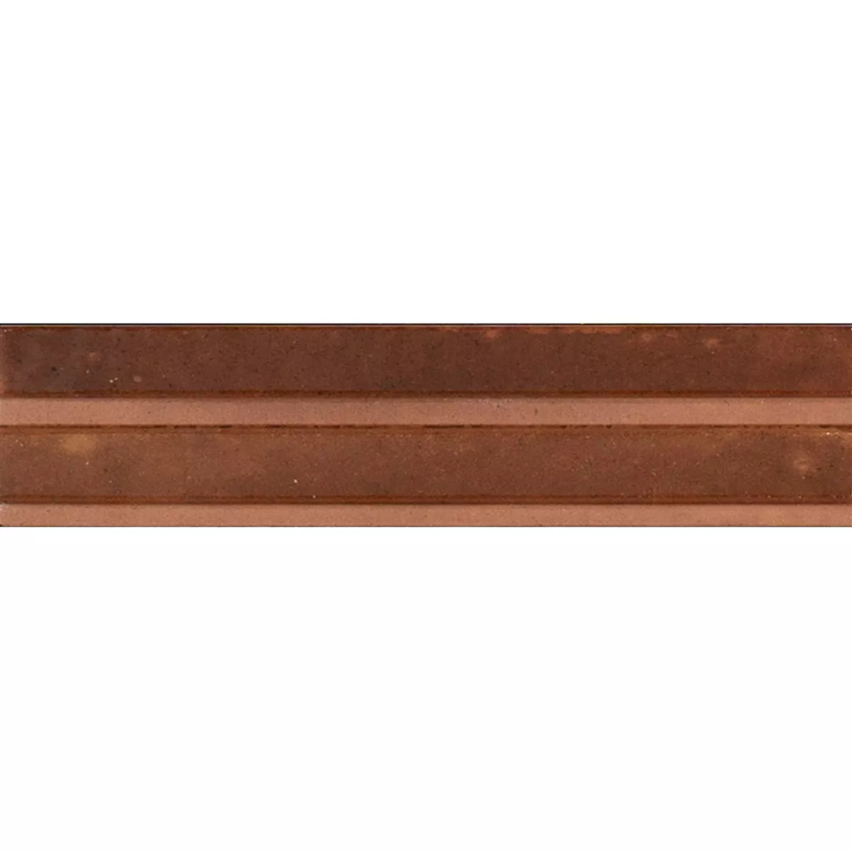 Artemis Bruin Glanzend Gestructureerde 3D 6x24 cm