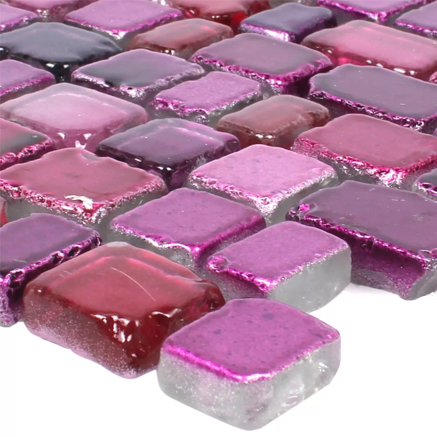 Sample Mozaïektegels Glas Roxy Violet