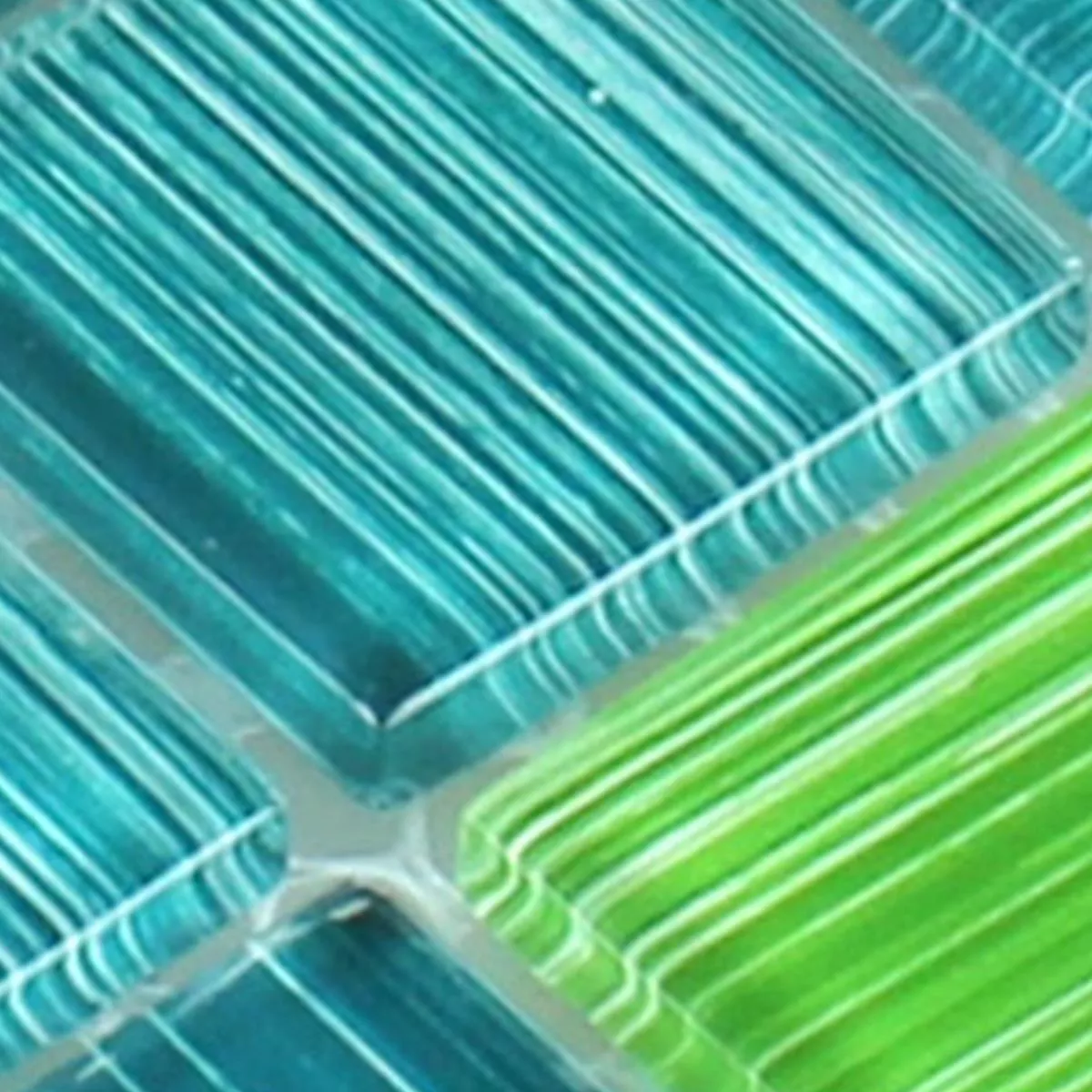 Sample Mozaïektegel Gestreept Glas Kristal Groen Mix