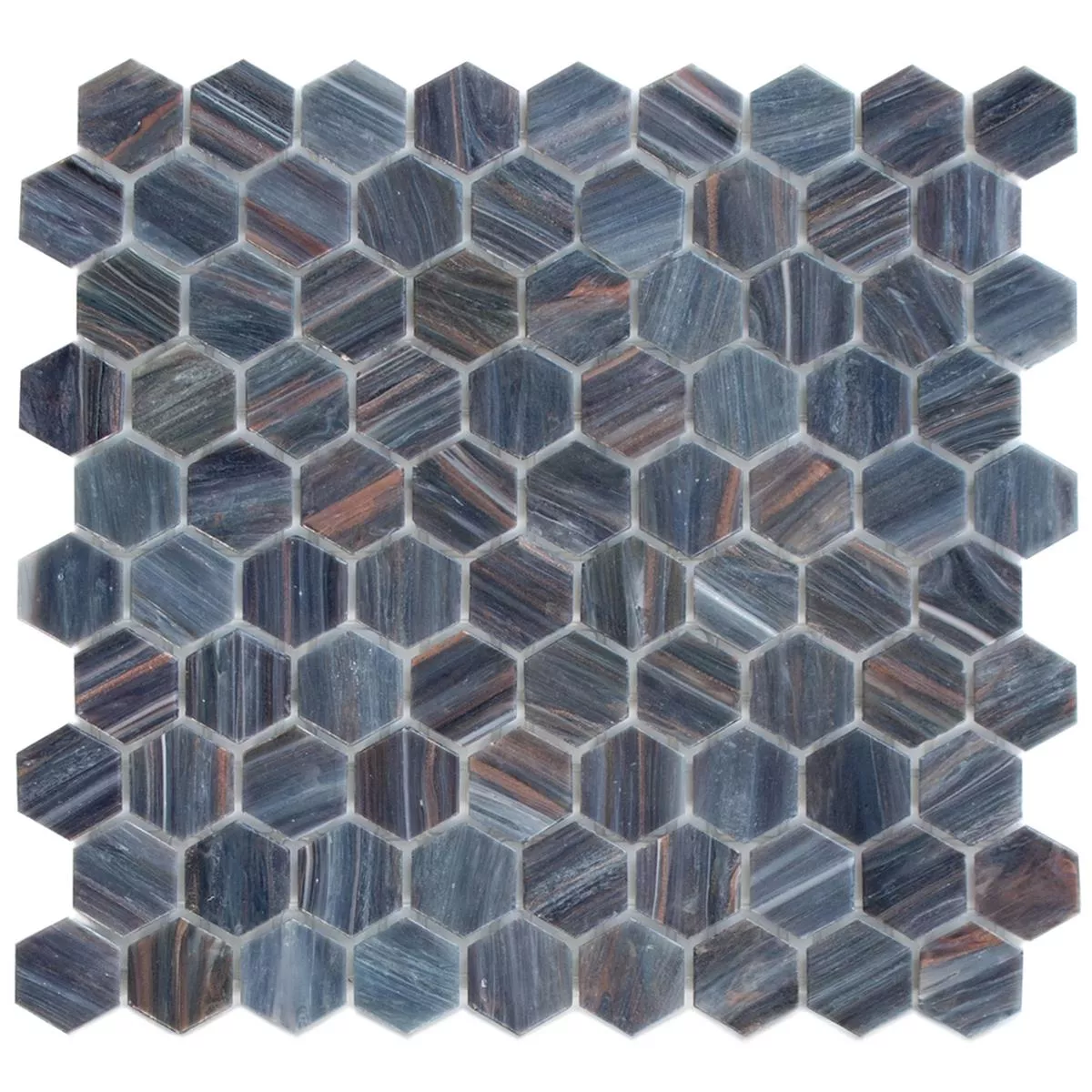 Mozaïektegel Trend-Vi Glas Hexagon 218