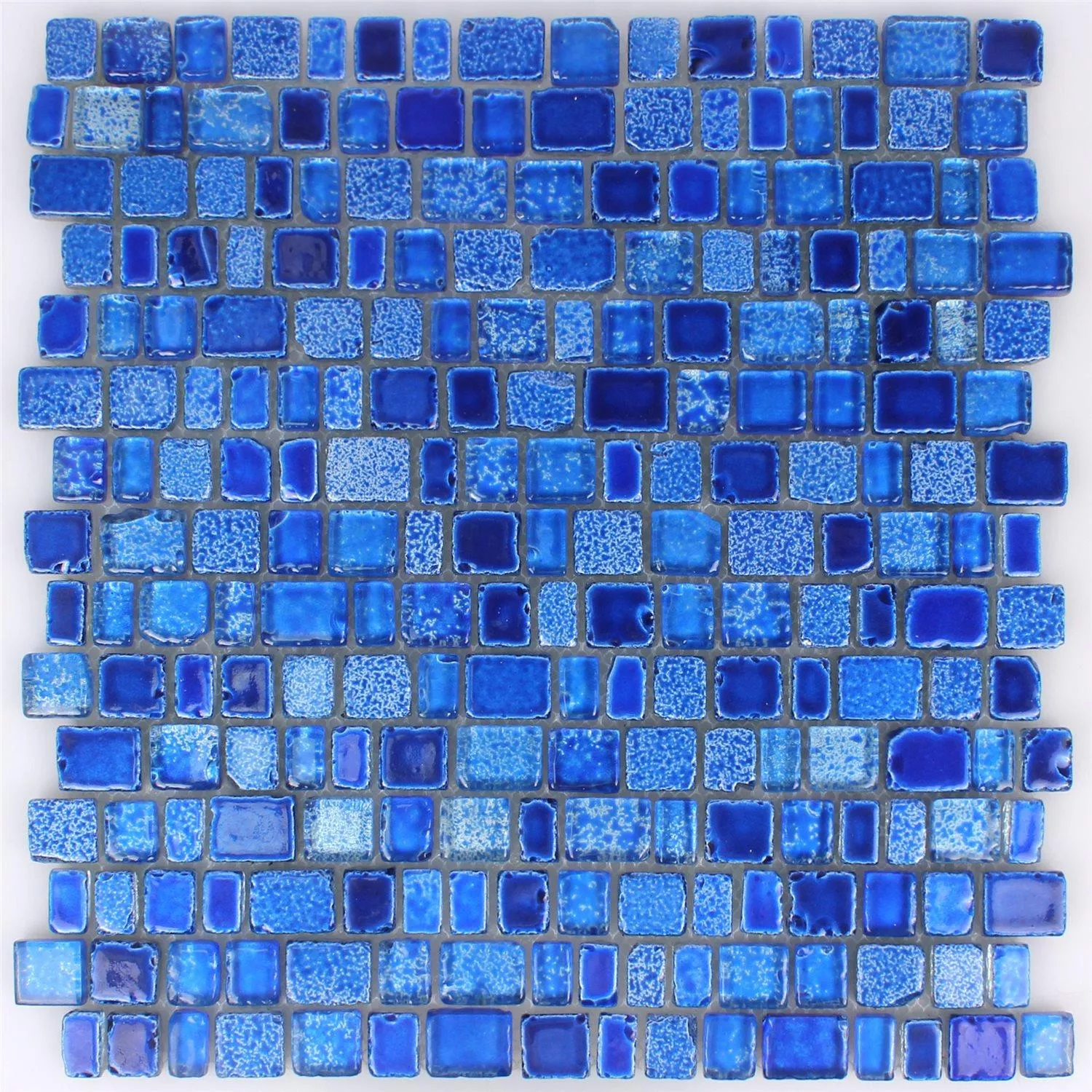 Sample Mozaïektegels Glas Roxy Blauw