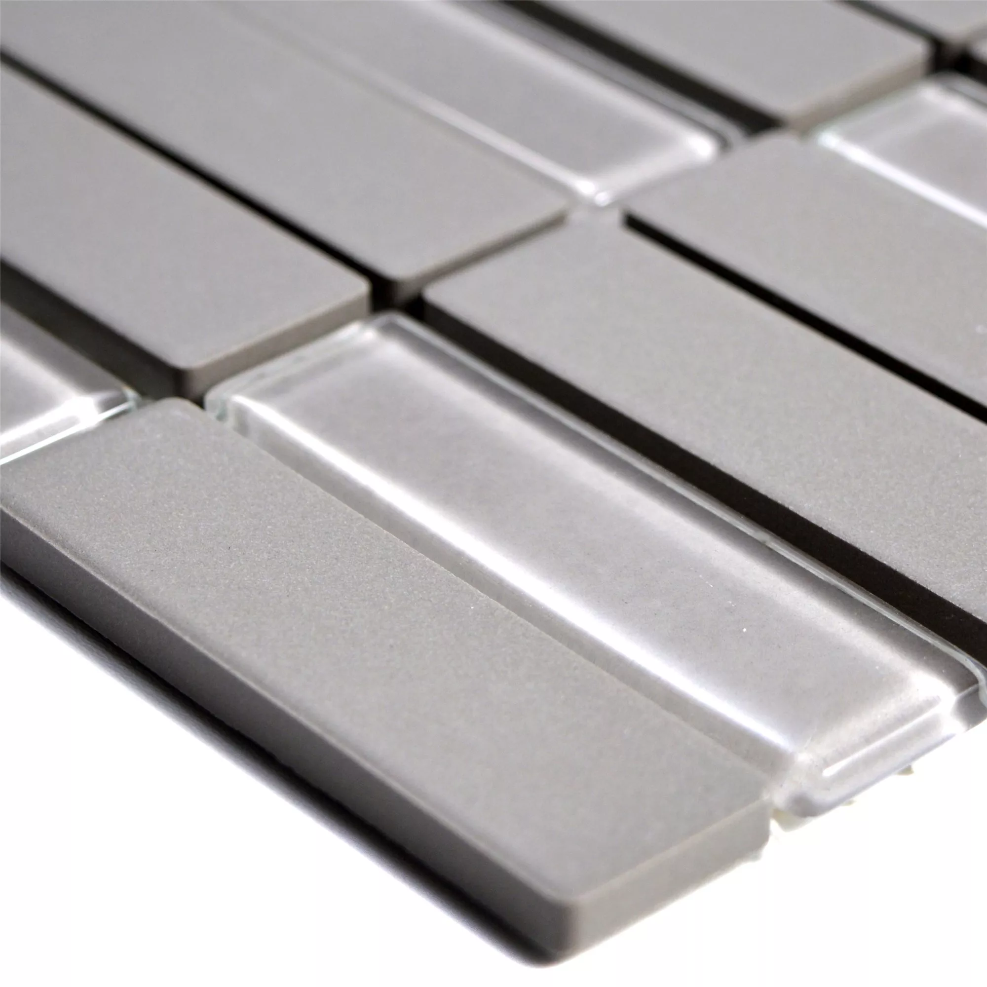 Mozaïektegels Onverglaasd Garden Grijs Brick