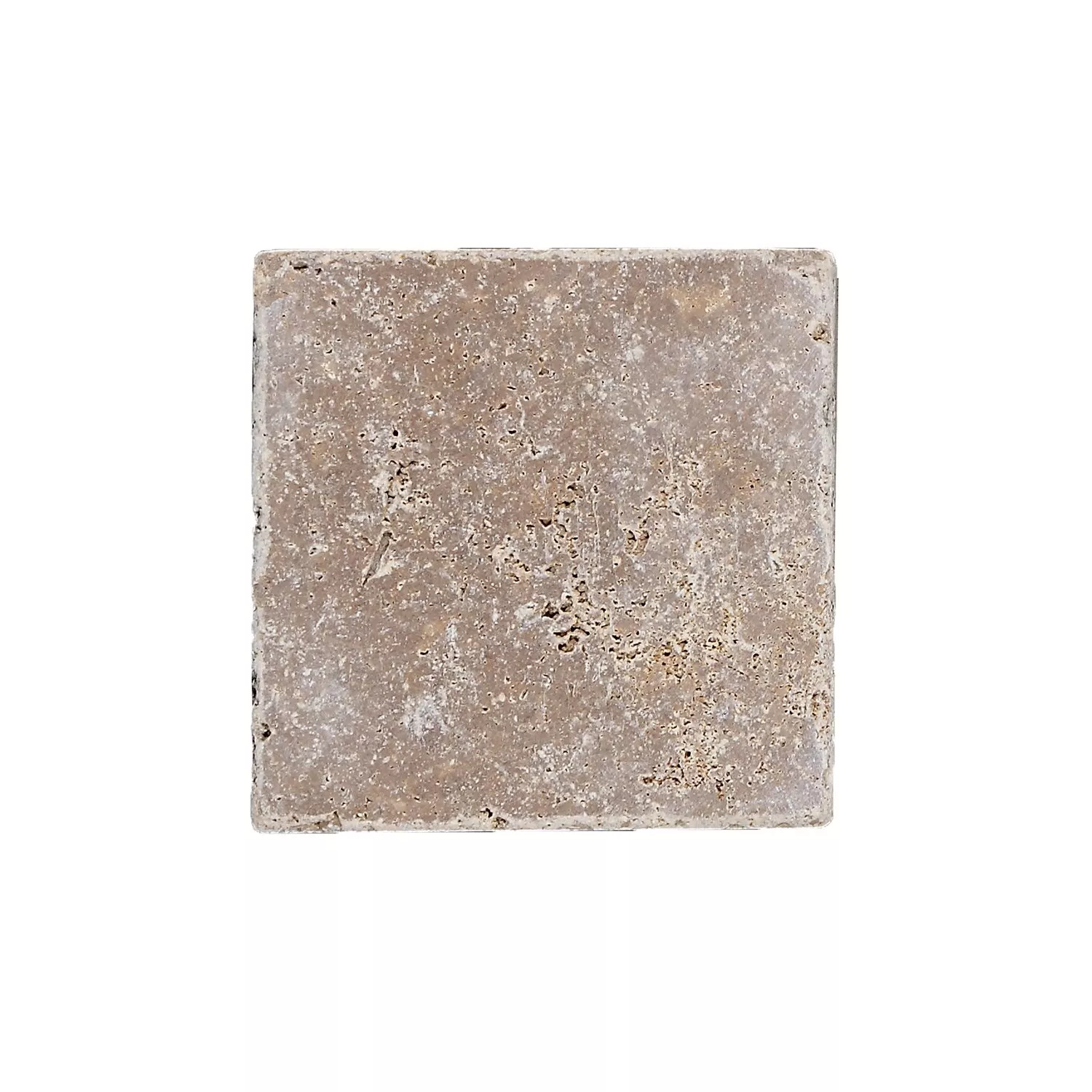 Natursteentegels Travertin Patara Noce 10x10cm Natursteentegels Travertin Patara Noce 10x10cm