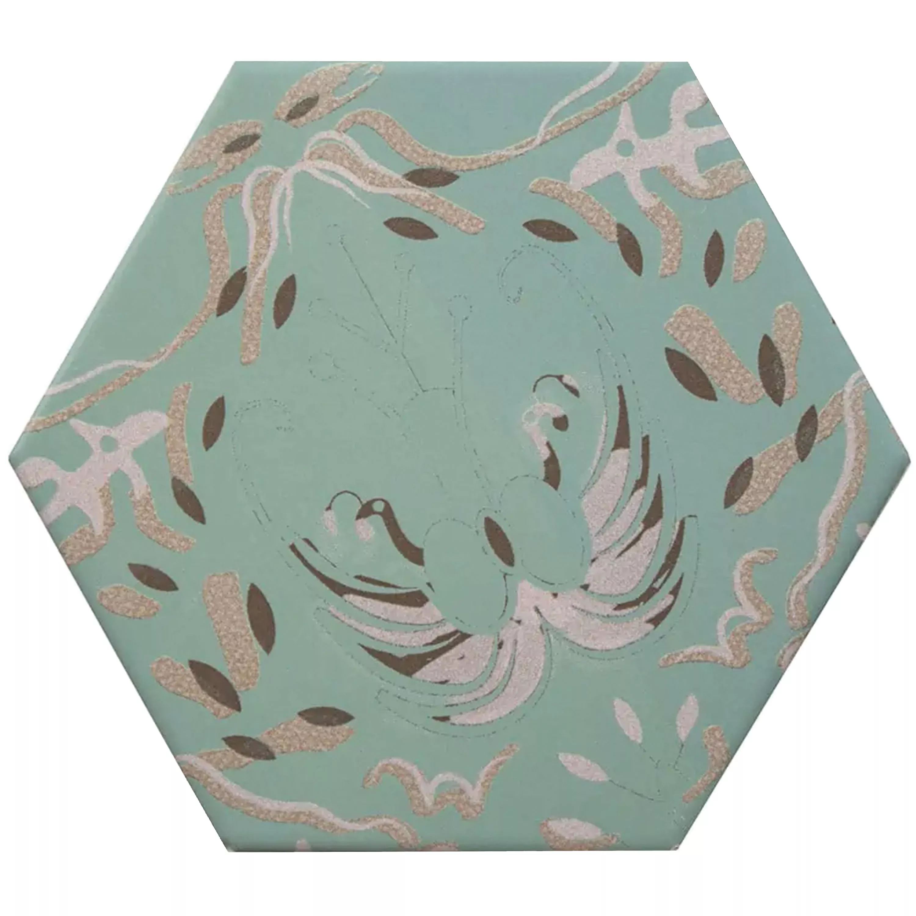 Porselein steengoed Tegels Modena Hexagon Decor 5