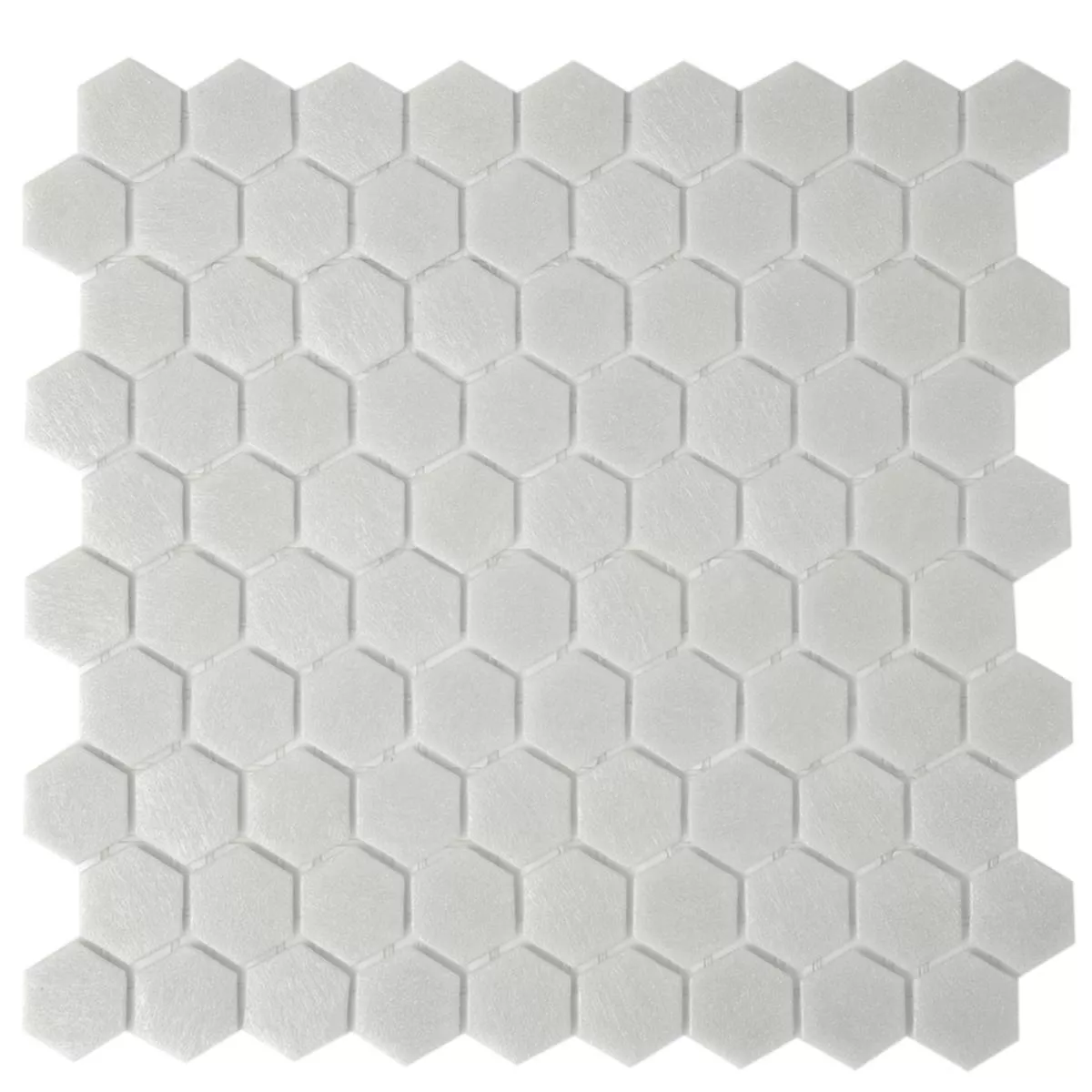 Glasmozaïek Tegels Trend-Vi Hexagon 150 Lichtgrijs