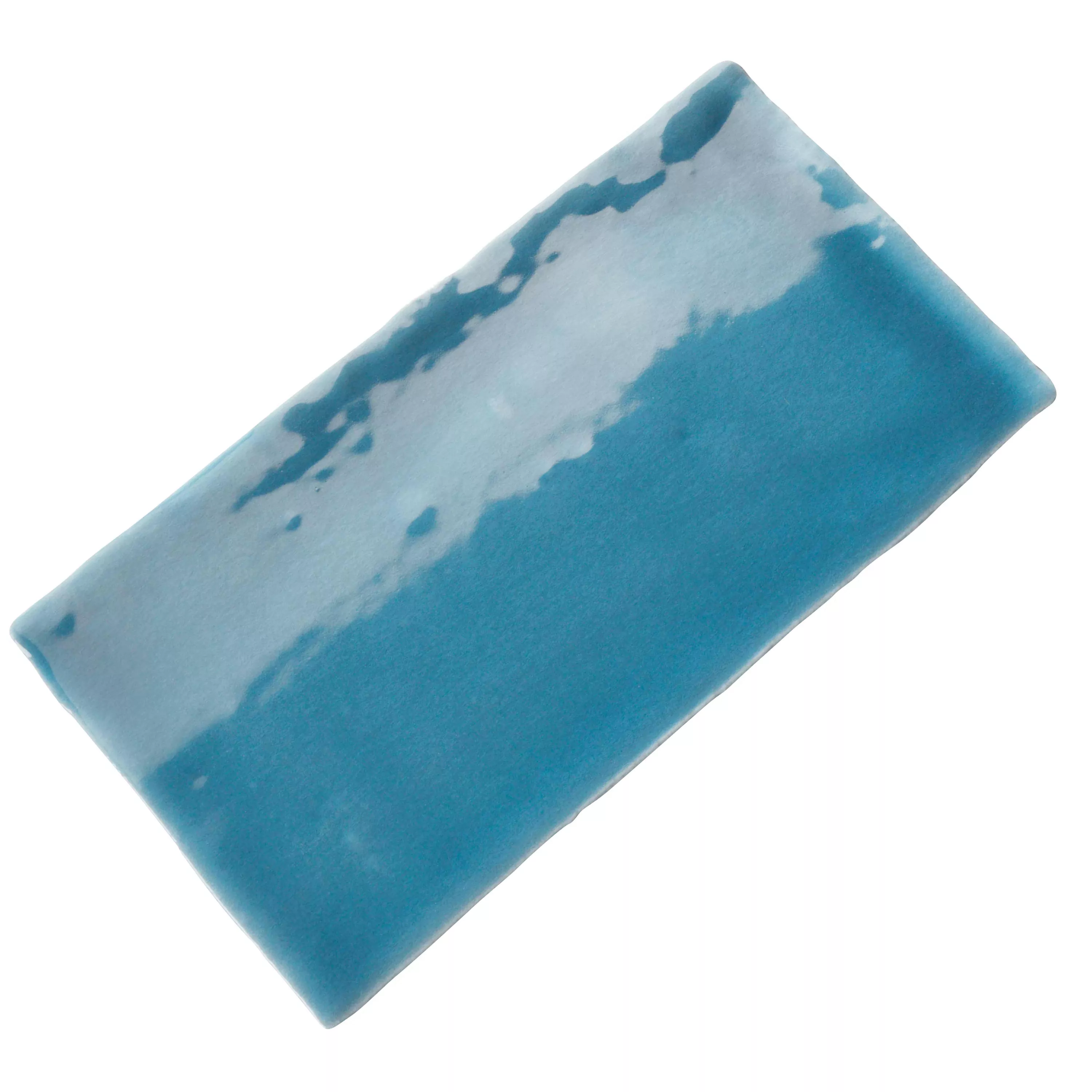 Wandtegels Algier Handgemaakte 7,5x15cm Zee Blue