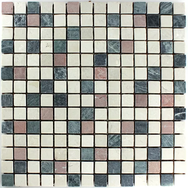 Mozaïektegel Marmer Kleurrijk Mix 20x20x7mm