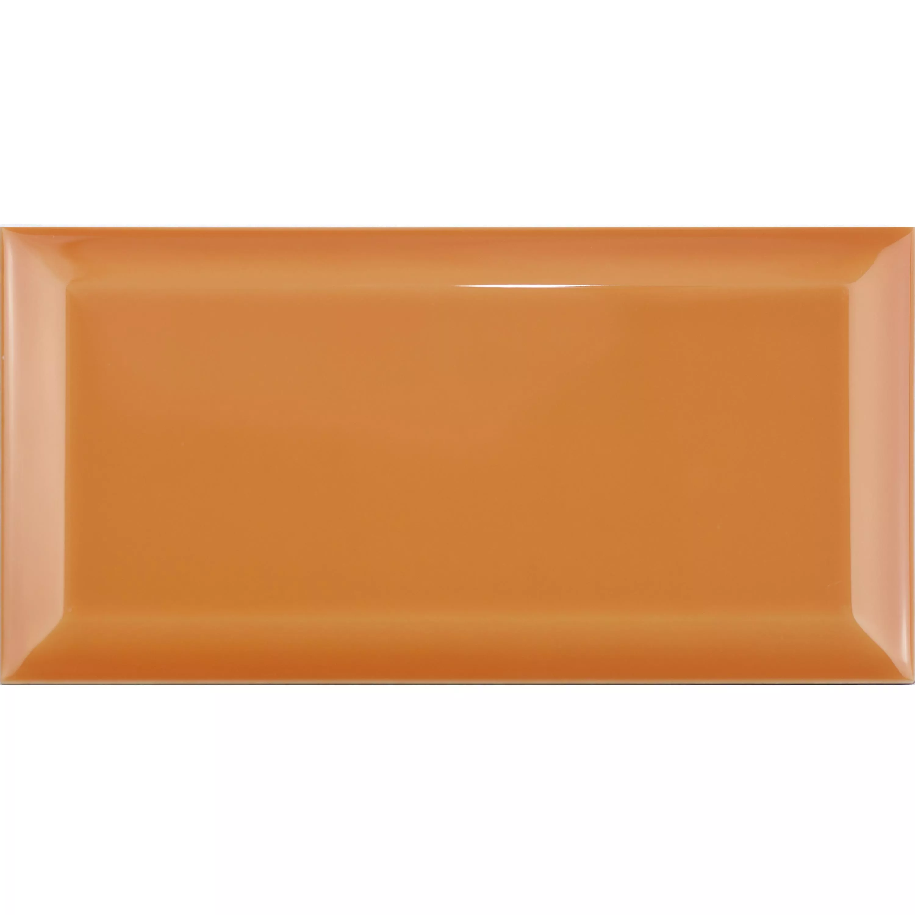 Metro Wandtegels Brussel Met Facet 10x20x0,7cm Naranja Metro Wandtegels Brussel Met Facet 10x20x0,7cm Naranja