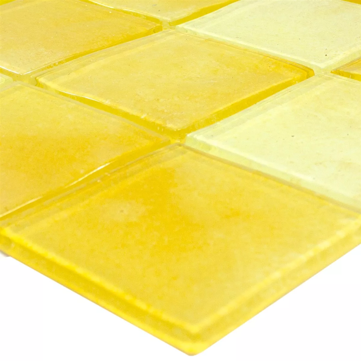 Glasmozaïek Argos Geel 48x48x4 mm