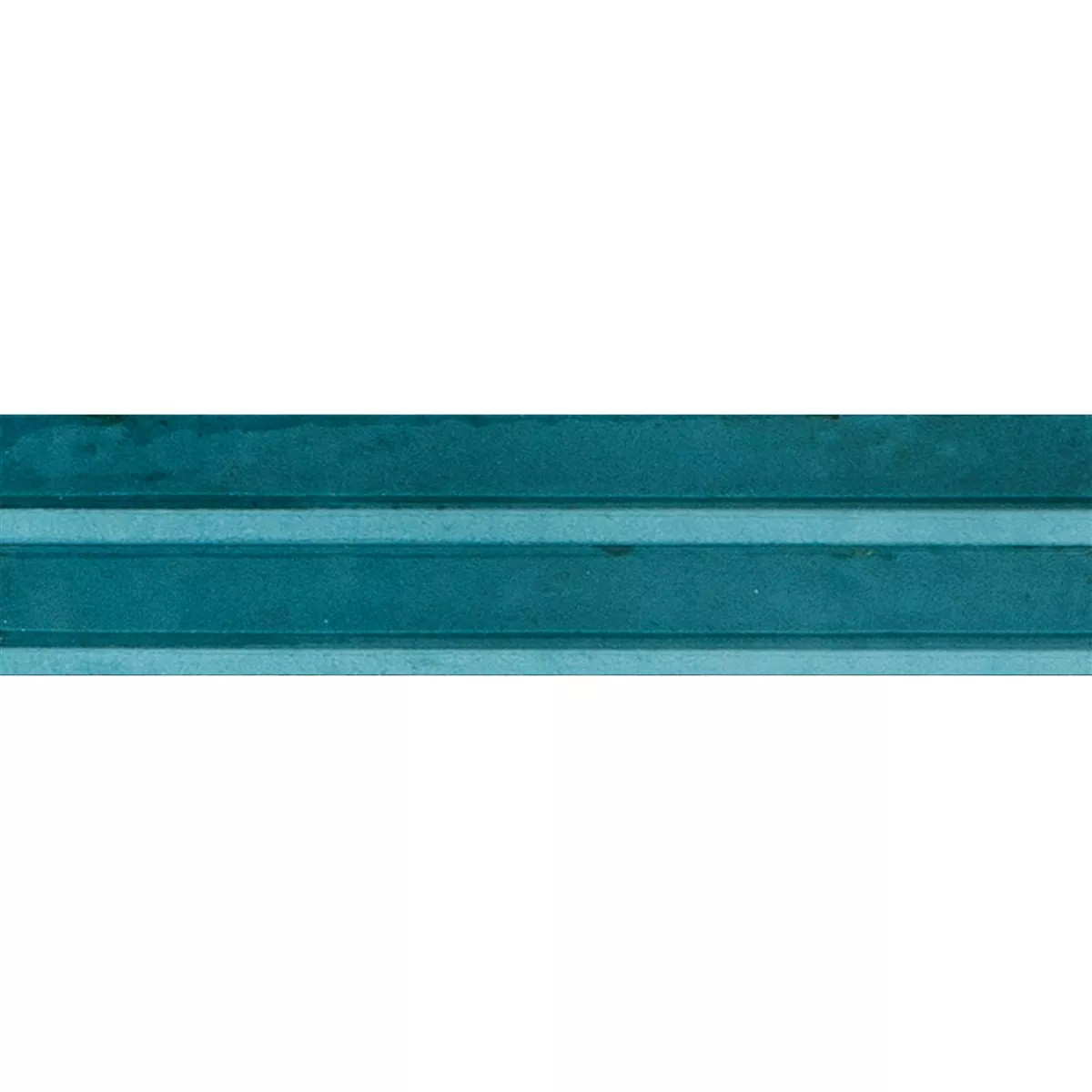 Artemis Zee Blue Glanzend Gestructureerde 3D 6x24 cm