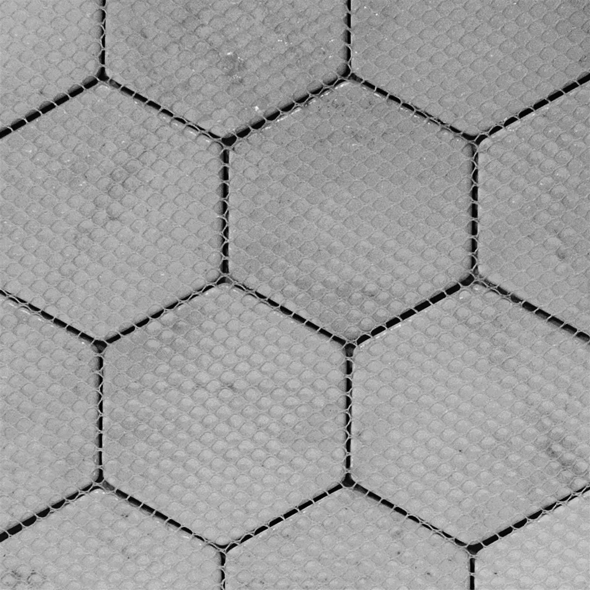 Glasmozaïek Tegels Andalucia Hexagon Grijs