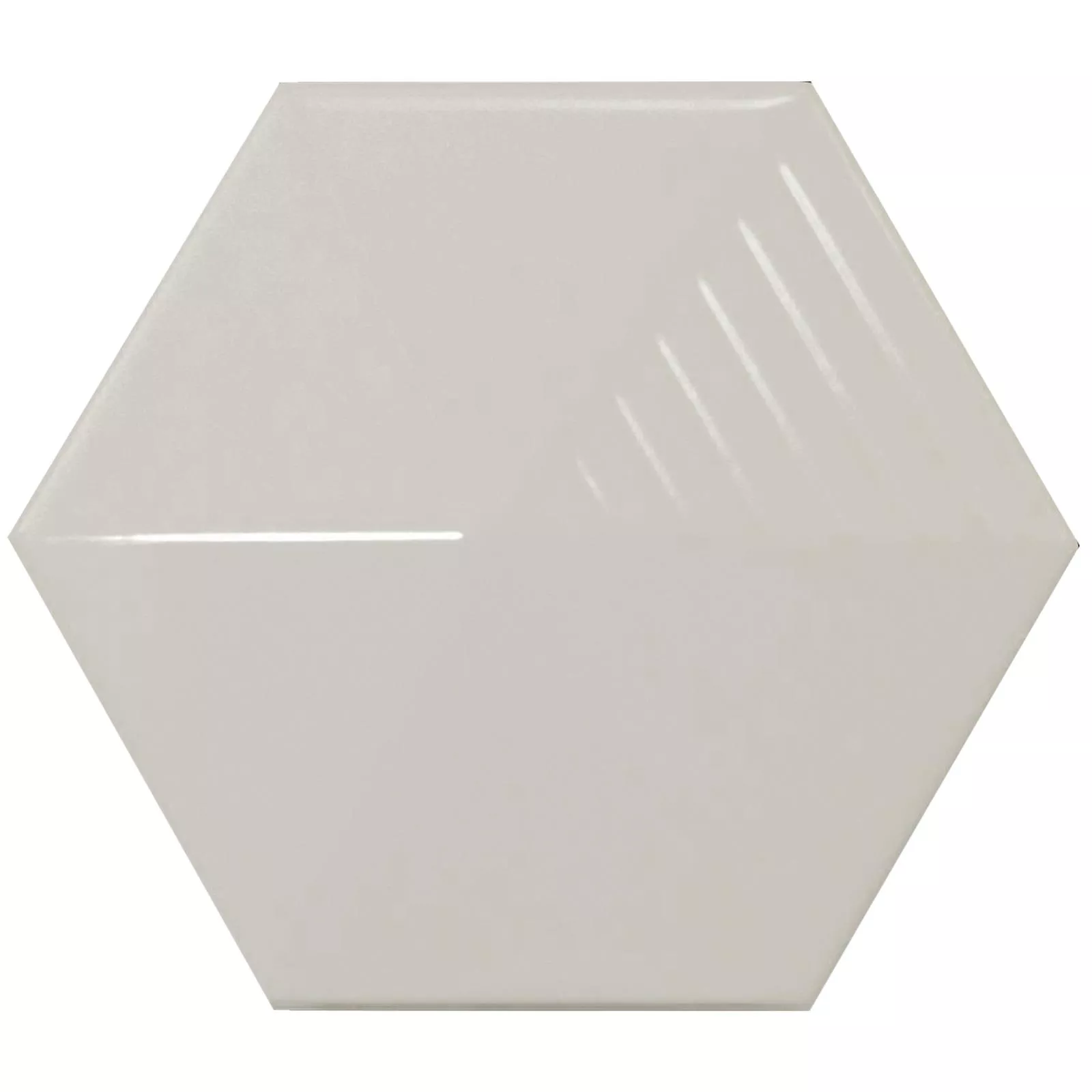 Sample Wandtegels Rockford 3D Hexagon 12,4x10,7cm Lichtgrijs