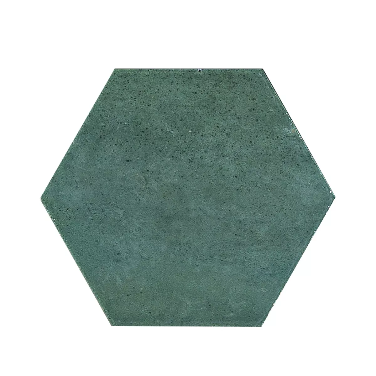 Lorino Groen Glanzend Zeshoek 18,2x21 cm