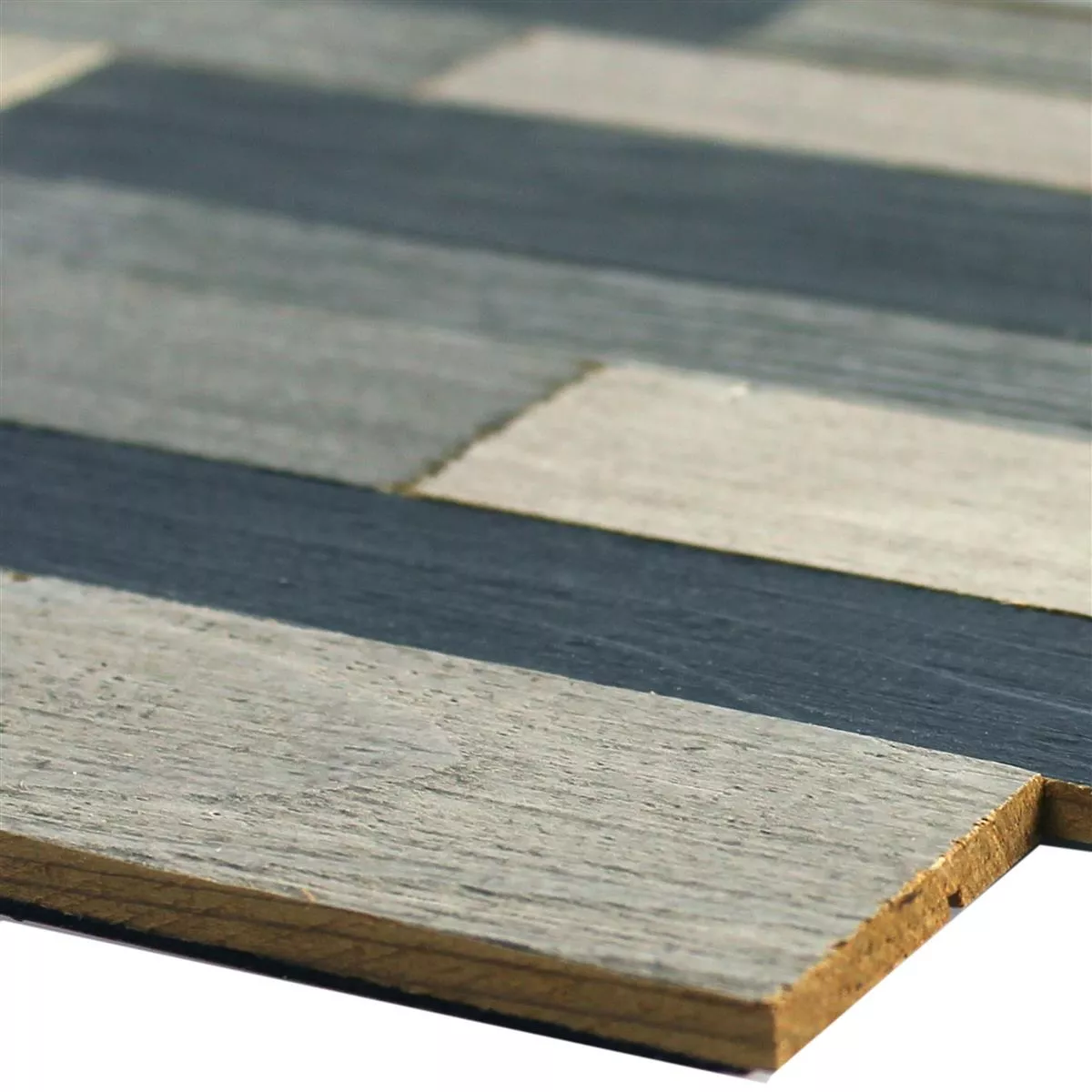 Mozaïektegel Hout Paris Pattern Zelfklevende Grijs Mix Mozaïektegel Hout Paris Pattern Zelfklevende Grijs Mix