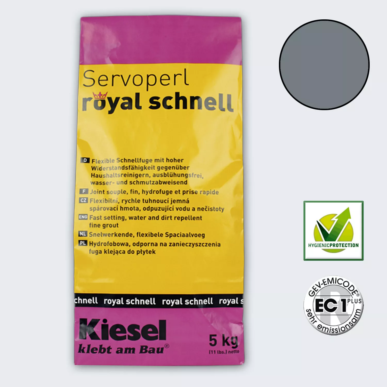 Kiesel Servoperl Royal - Snelbindend, Flexibel Gewricht (5KG Basalt)