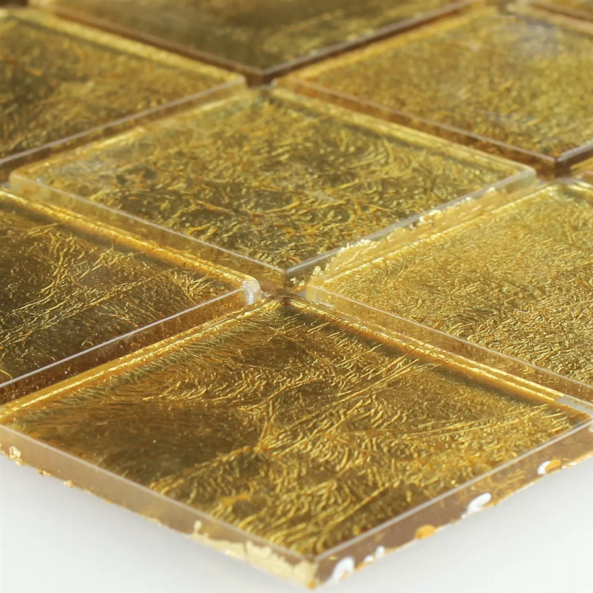 Glasmozaïek Tegels Saturn Goud Q48