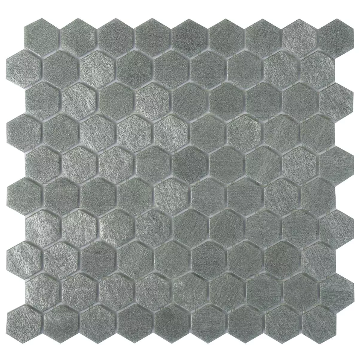 Glasmozaïek Tegels Trend-Vi Hexagon 2102 Lichtgrijs
