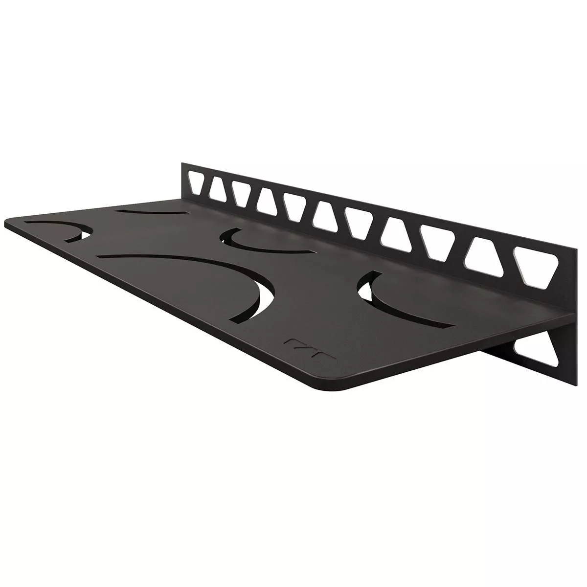 Doucheplank wandplank Schlüter rechthoek 30x11,5cm Curve antraciet