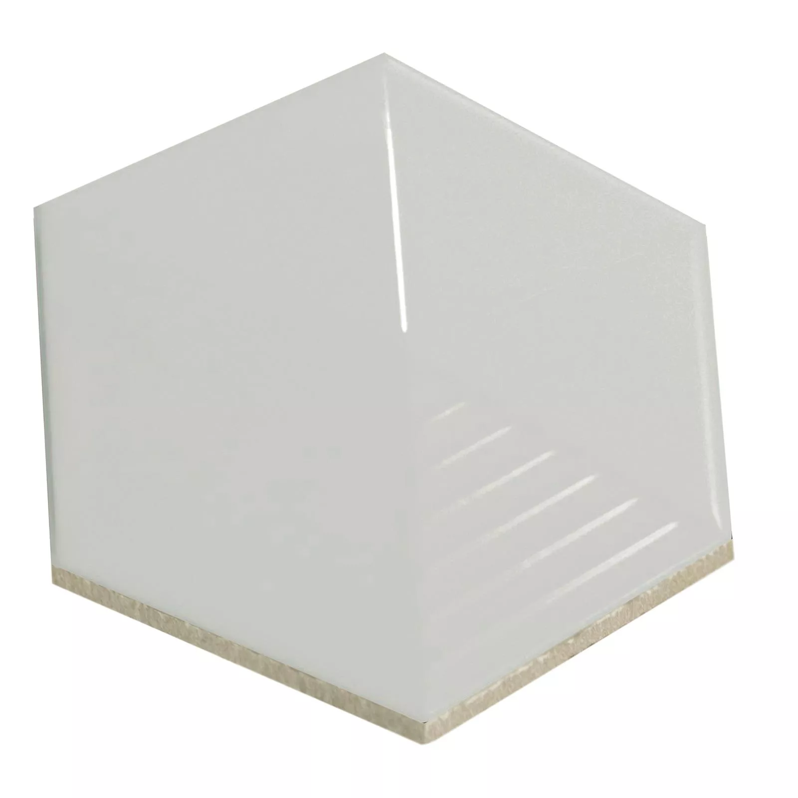 Wandtegels Rockford 3D Hexagon 12,4x10,7cm Munt