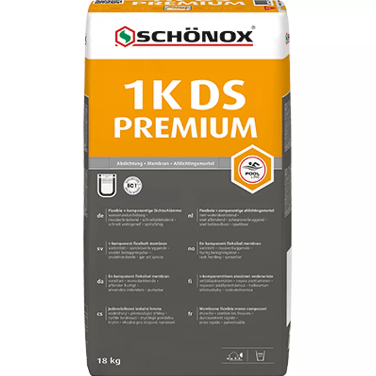Schönox 1K-DS PREMIUM - Afdichtingsmest / Afdichting (18Kg)