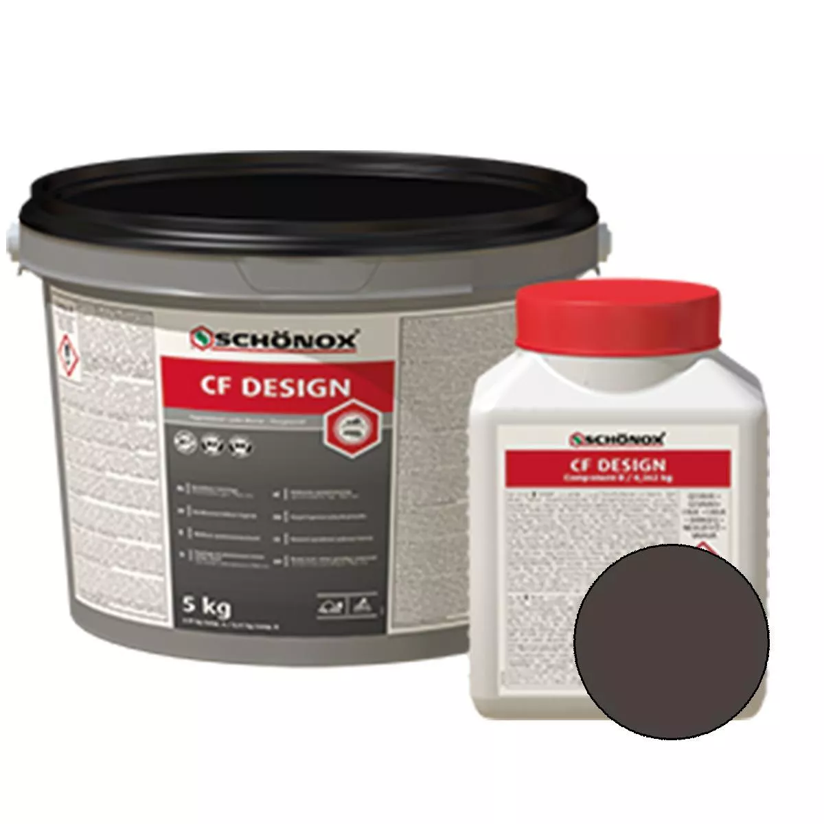 Voegmiddel Schönox CF Design Epoxyhars Colorfuge Antraciet 5 kg Voegmiddel Schönox CF Design Epoxyhars Colorfuge Antraciet 5 kg