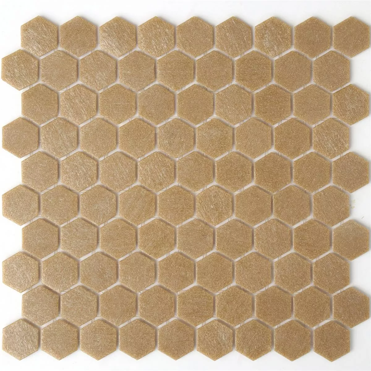 Glasmozaïek Tegels Trend-Vi Hexagon 182 Lichtbruin