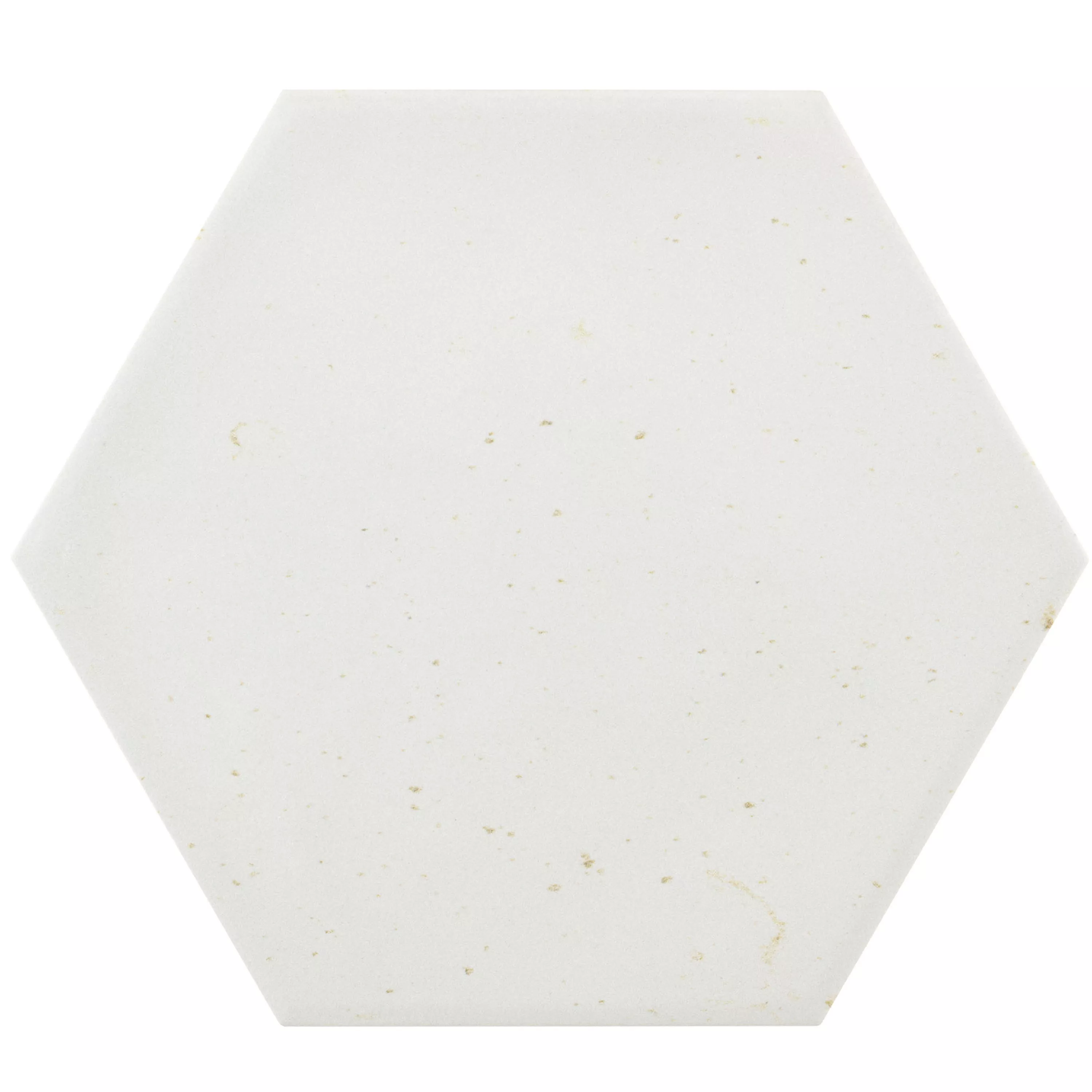Vloertegels Arosa Mat Hexagon Wit 17,3x15cm