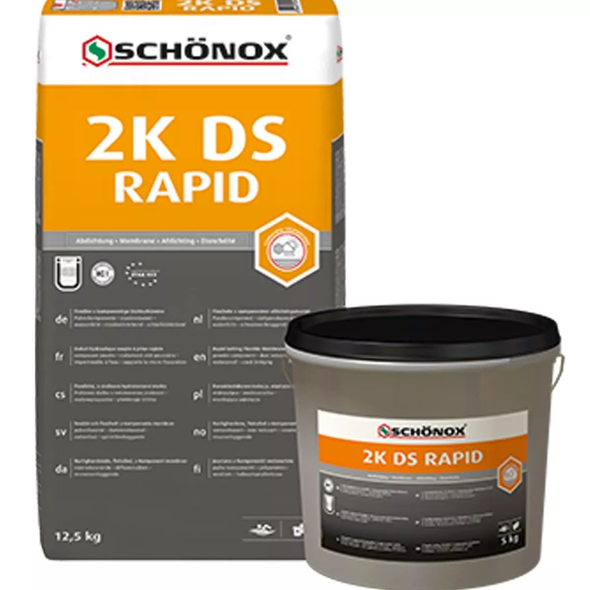 Abdichtung Schönox 2K DS Rapid 12,5 Kg Pulver 5 Kg Dispersionskomponente Abdichtung Schönox 2K DS Rapid 12,5 Kg Pulver 5 Kg Dispersionskomponente