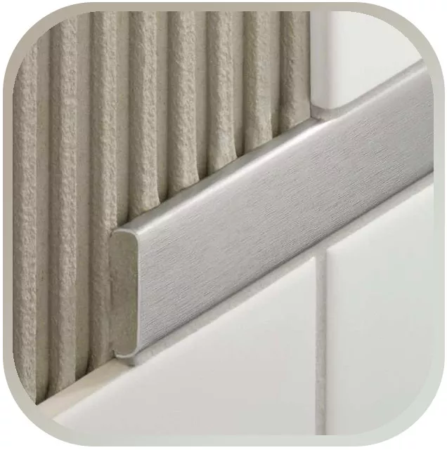 Randprofiel RVS messing aluminium Randprofiel RVS messing aluminium