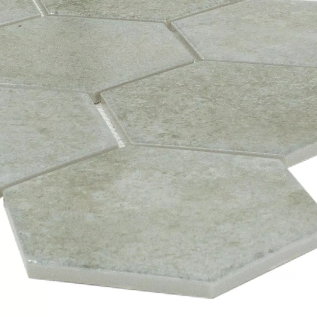 Natuursteen Mozaïektegel Hanoi Hexagon Beige Natuursteen Mozaïektegel Hanoi Hexagon Beige