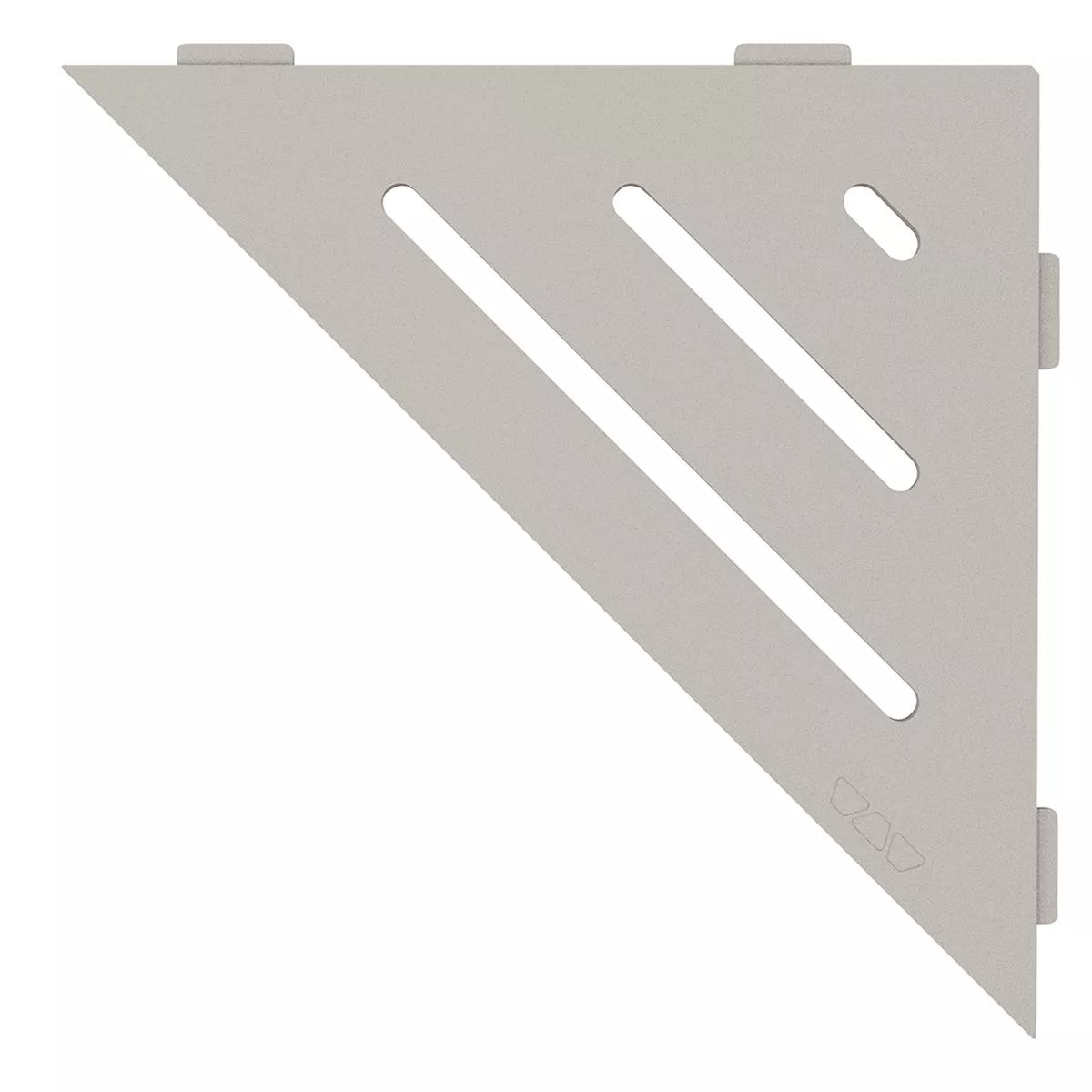 Wandplank doucheplank Schlüter driehoek 21x21cm Wave Beige