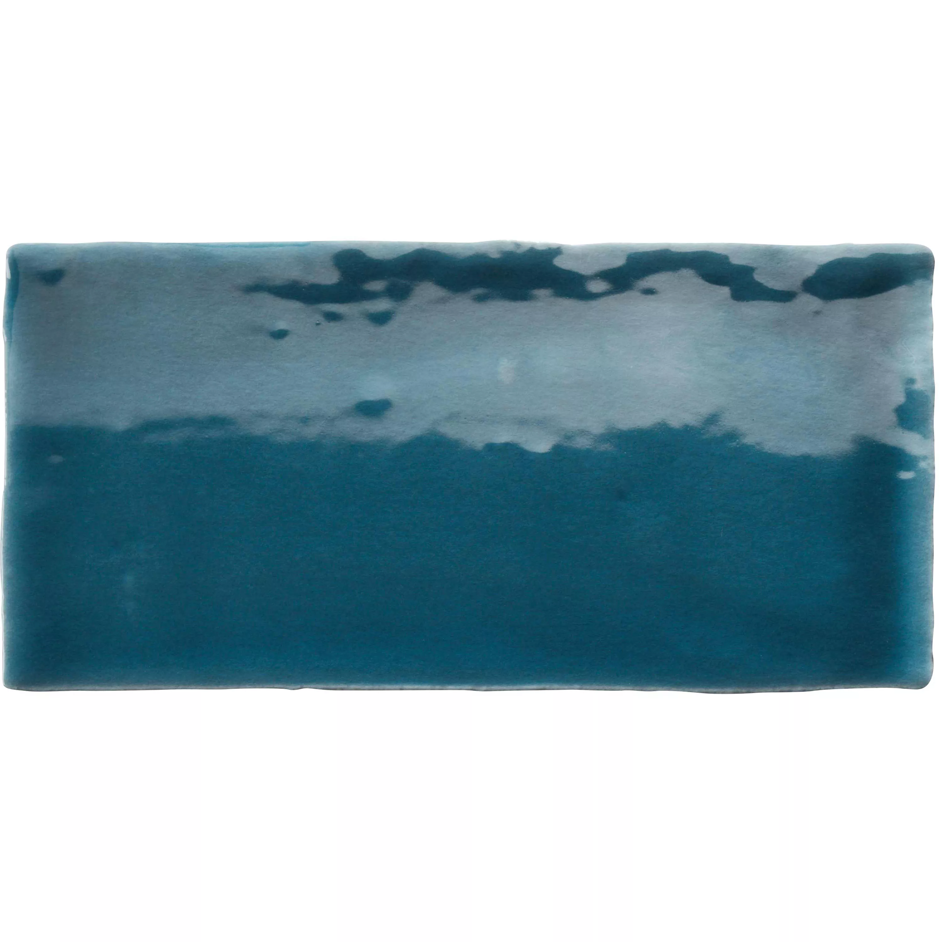 Sample Wandtegels Algier Handgemaakte 7,5x15cm Donkerblauw