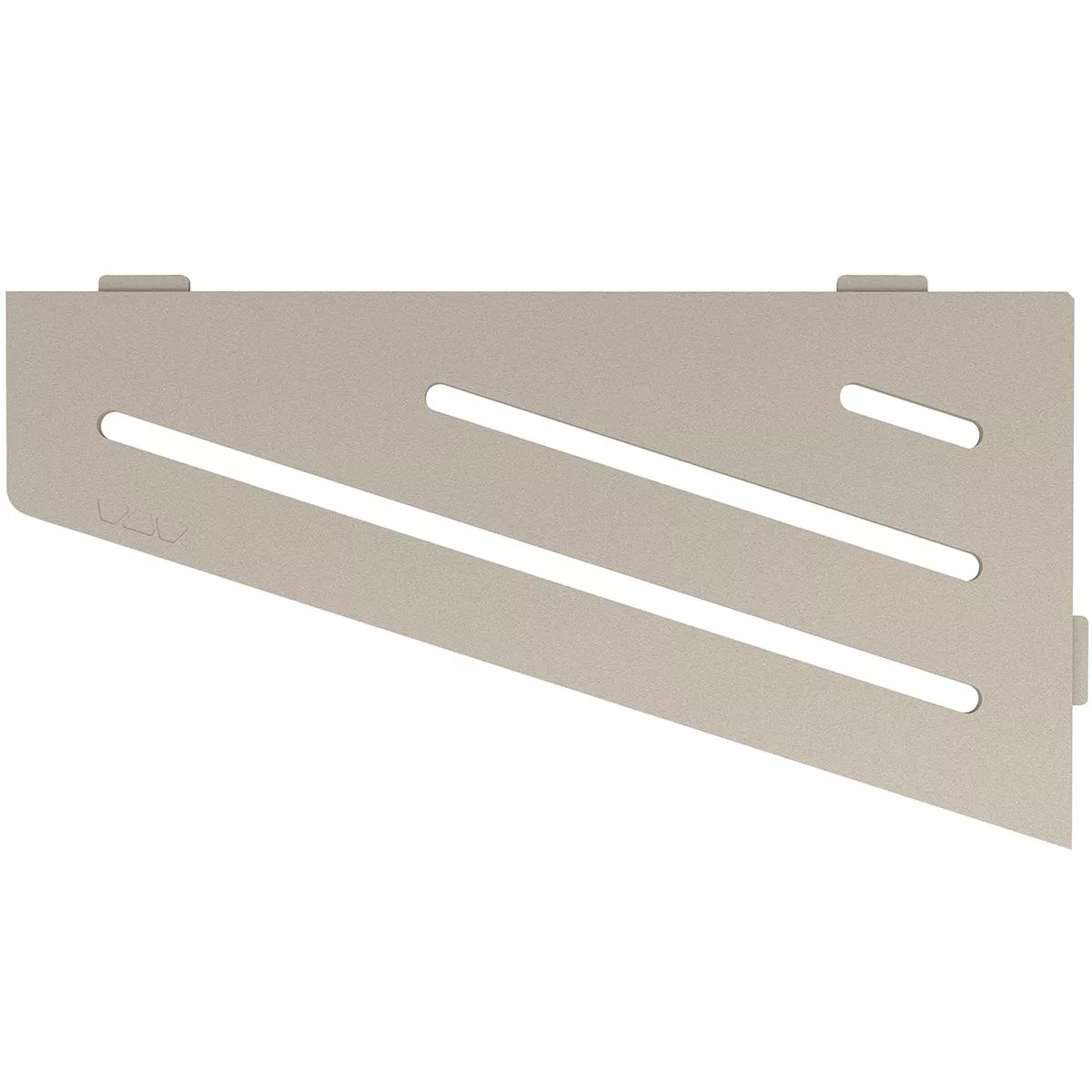 Wandplank doucheplank Schlüter vierkant 15,4x29,5cm Wave Crème